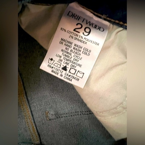 DRIFTWOOD Women’s Kick Flare High Waist Raw Hem ROXY Medium Wash Jeans - Size 29 - Picture 9 of 10